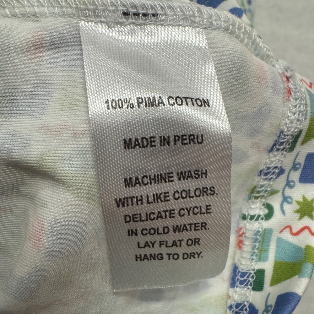 Lila & Hayes Christmas Pima Cotton Pajama Set 12-18M Green Holiday Henley NWT - Picture 7 of 10